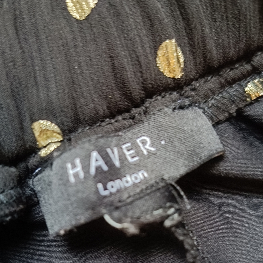 M💥Gold Polka Dot Pleated Midi Skirt for Cocktail Events - Picture 9 of 11